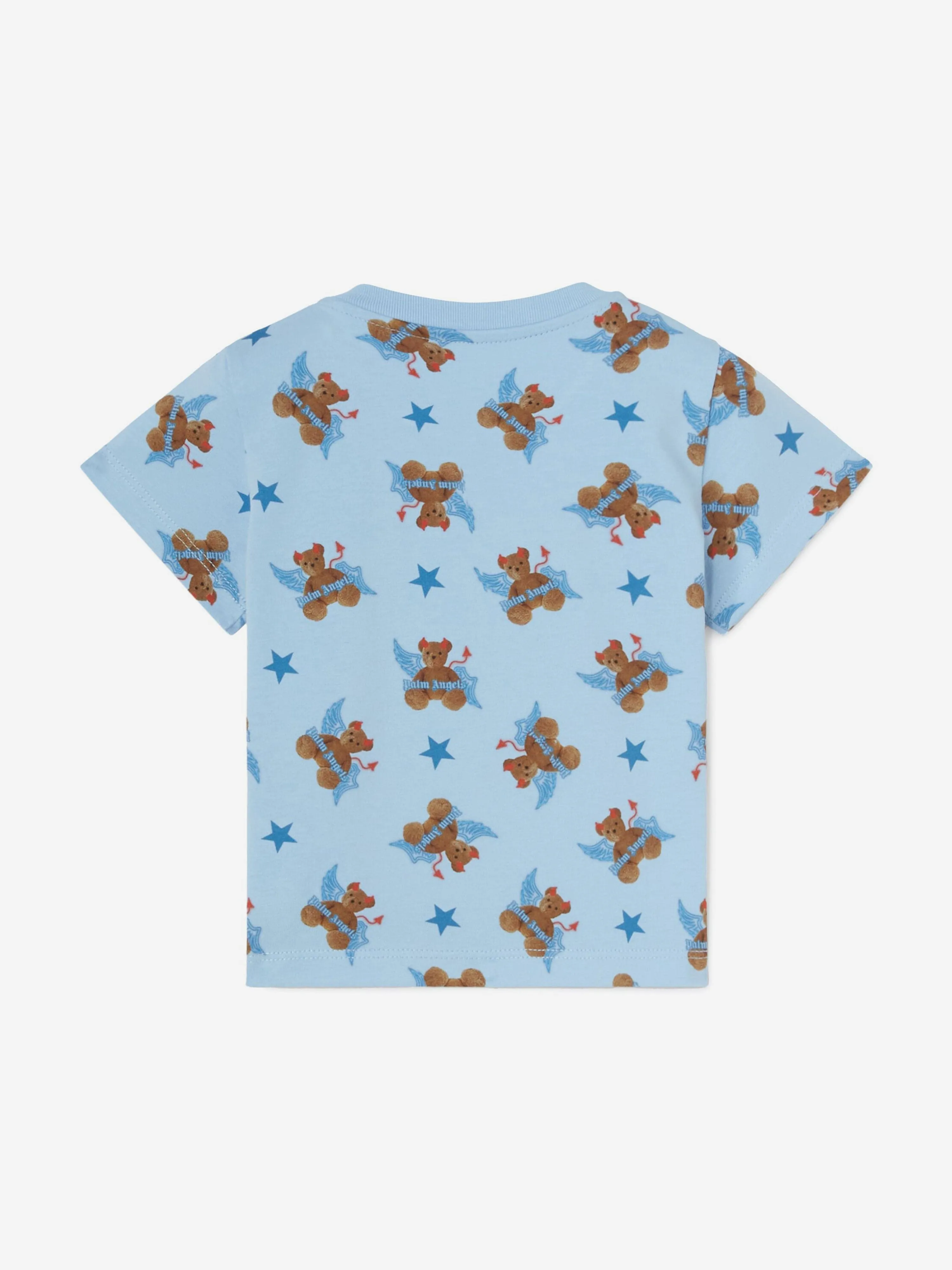 Palm Angels Baby Boys Bear Devil T-Shirt in Blue