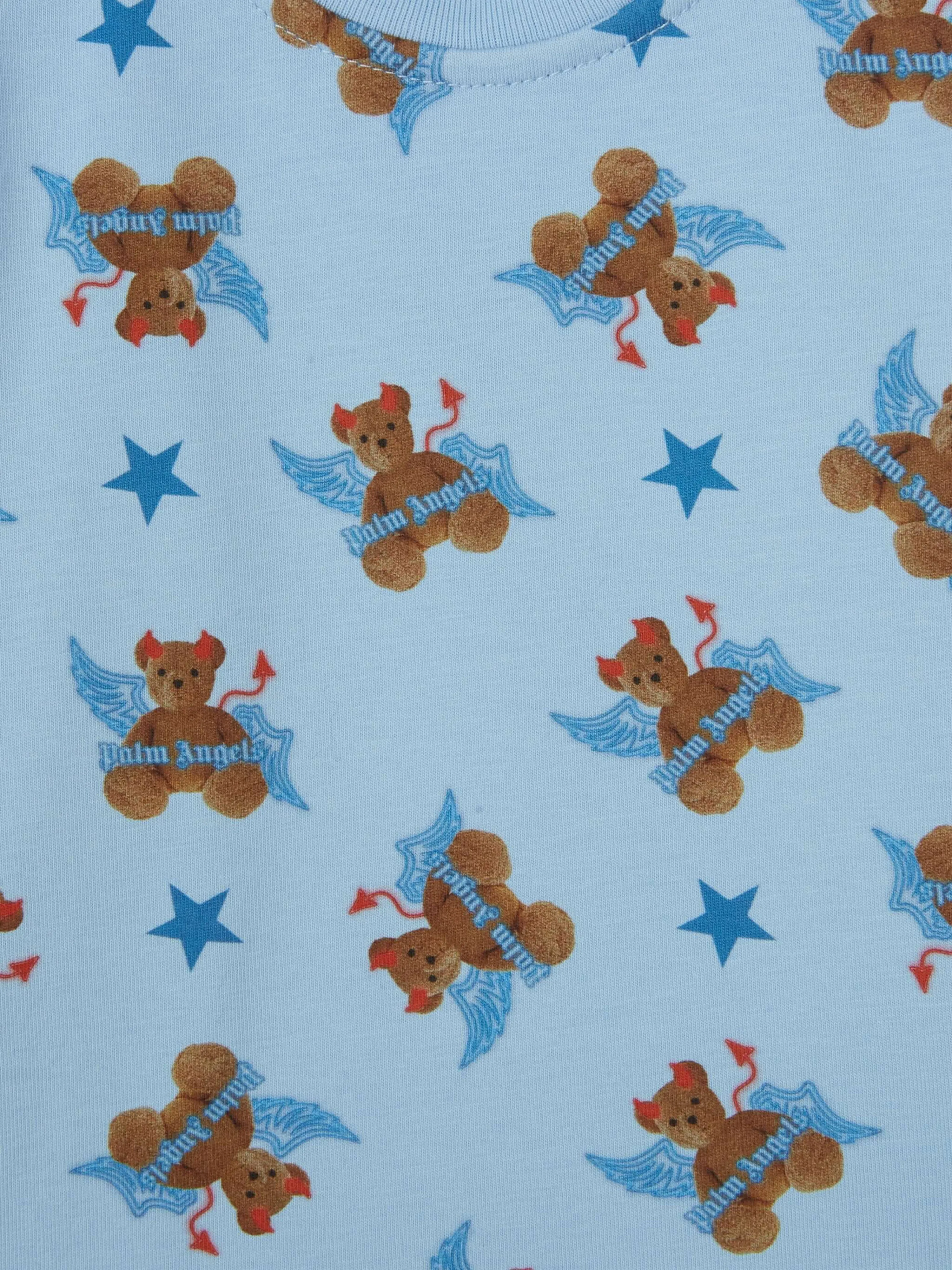 Palm Angels Baby Boys Bear Devil T-Shirt in Blue