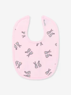 Rachel Riley Baby Girls Bunny Bib in Pink