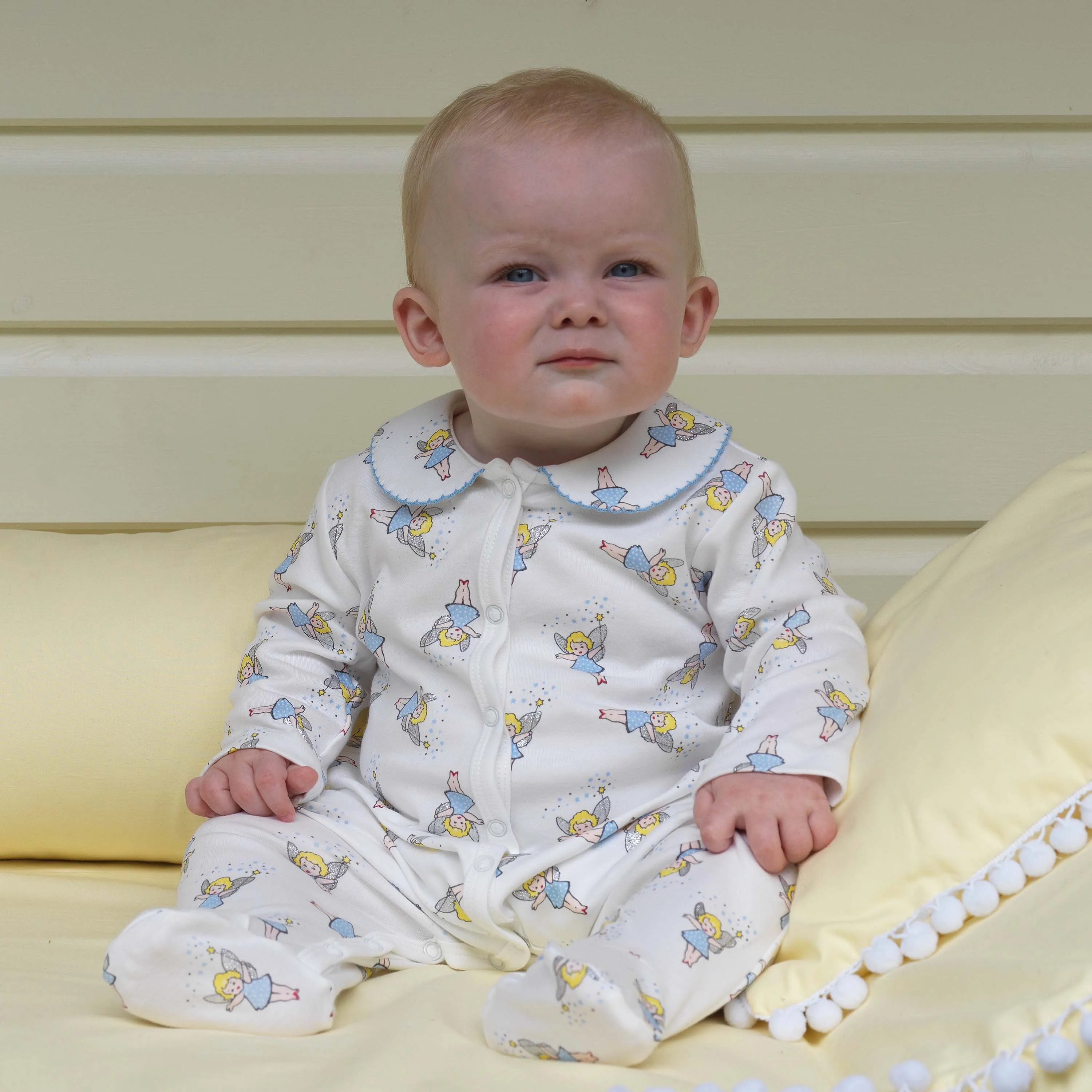 Rachel Riley Baby Girls Fairy Babygrow in White