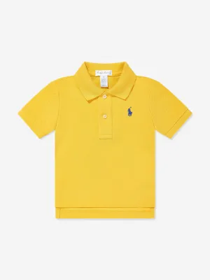 Ralph Lauren Baby Boys Logo Polo Shirt in Yellow