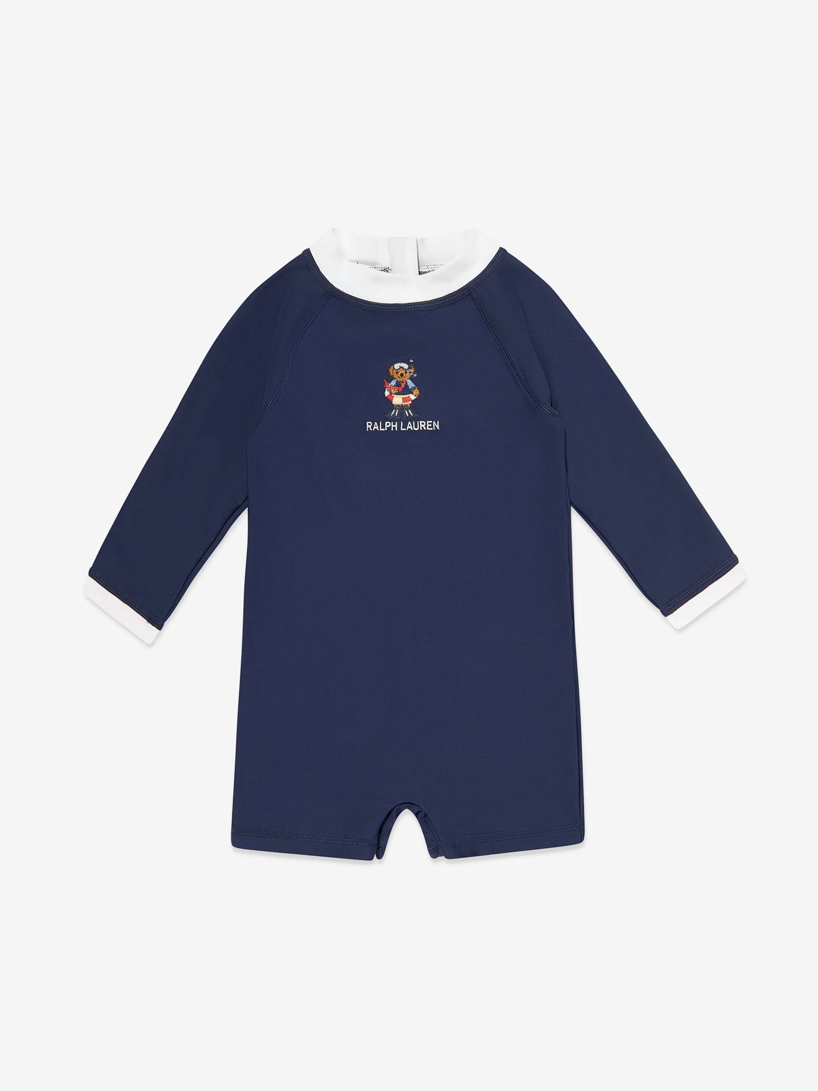 Ralph Lauren Baby Boys Rash Guard Sunsuit in Navy