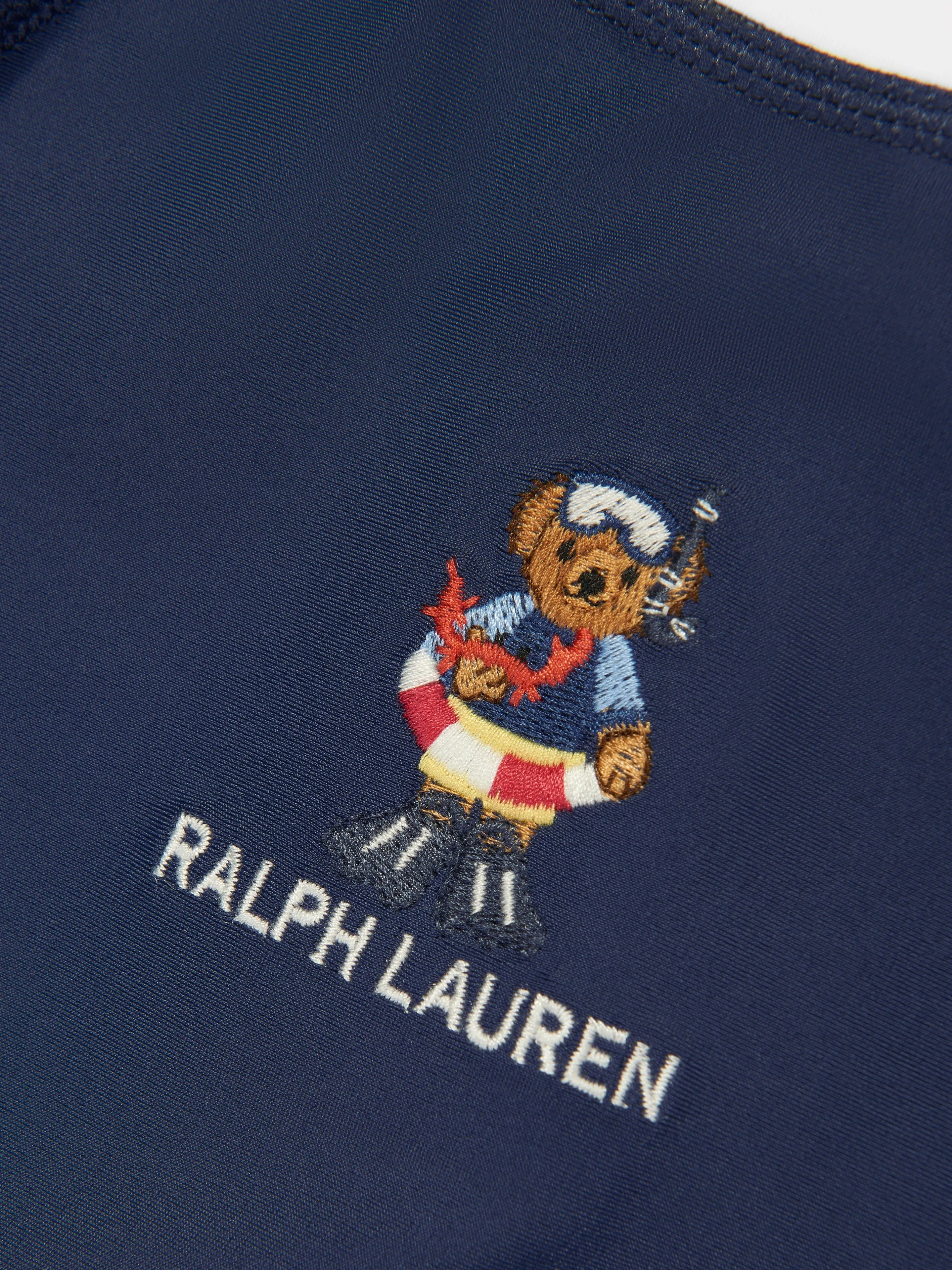 Ralph Lauren Baby Boys Rash Guard Sunsuit in Navy