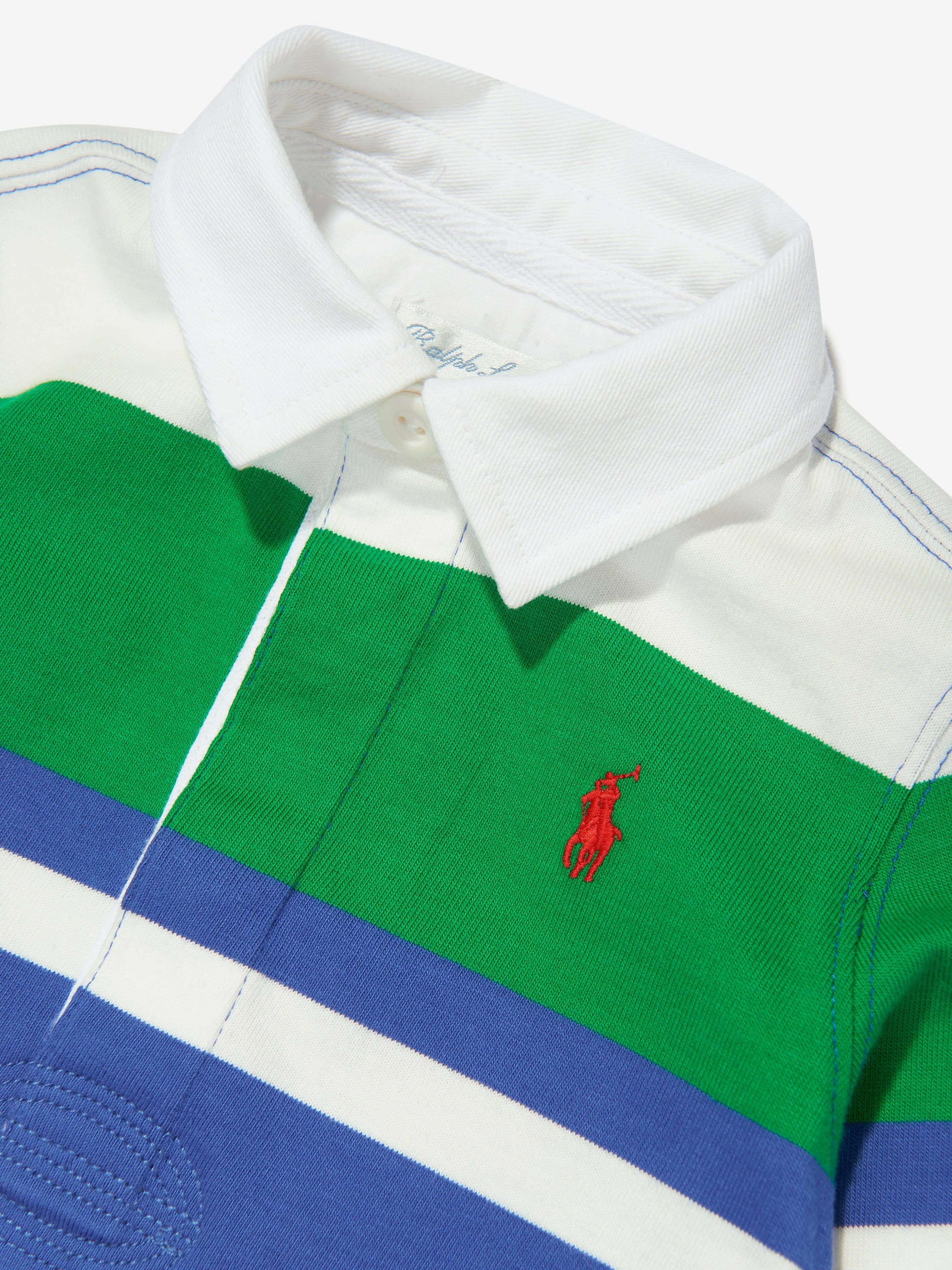 Ralph Lauren Baby Boys Striped Coverall in Multicolour