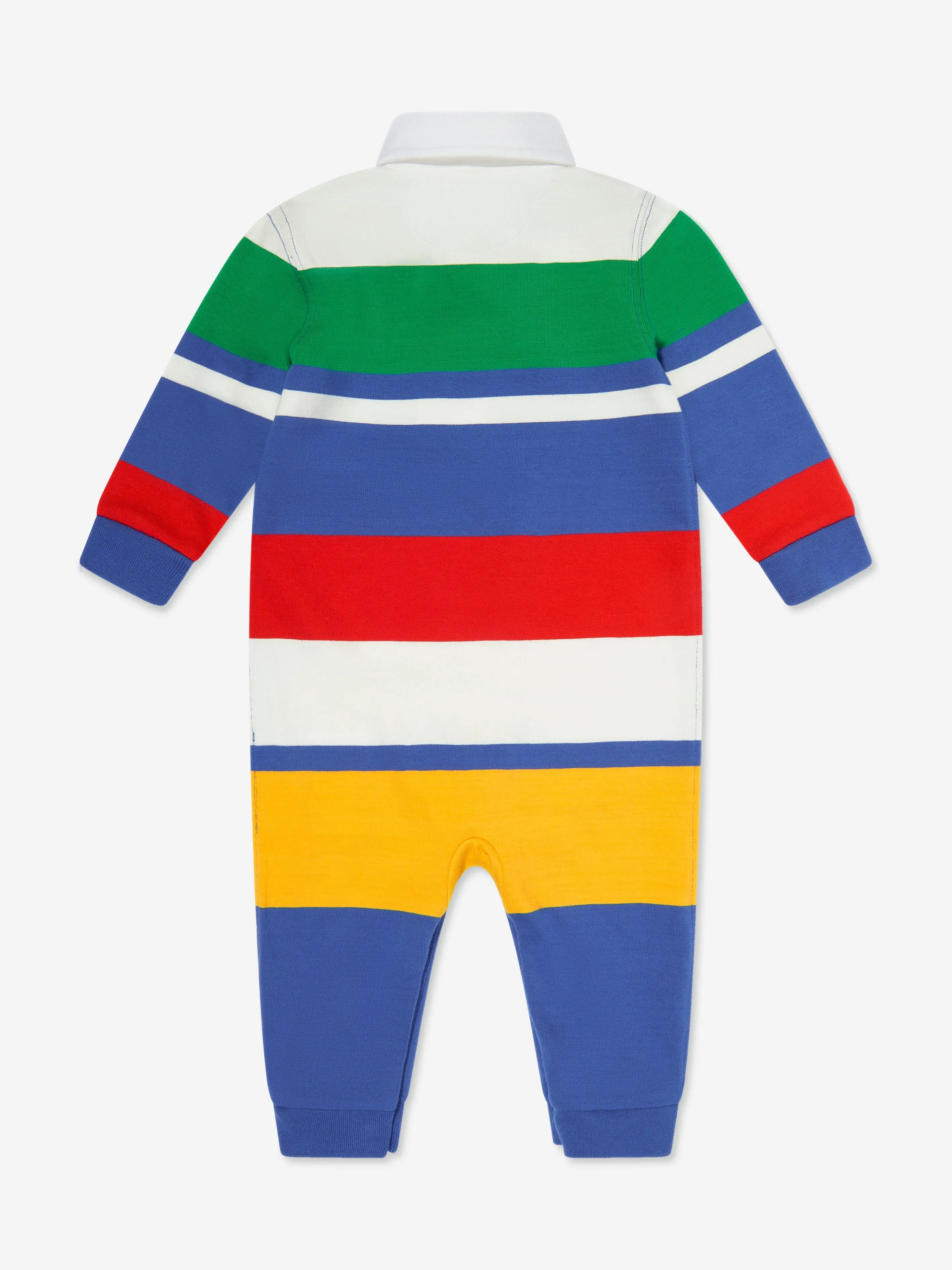 Ralph Lauren Baby Boys Striped Coverall in Multicolour