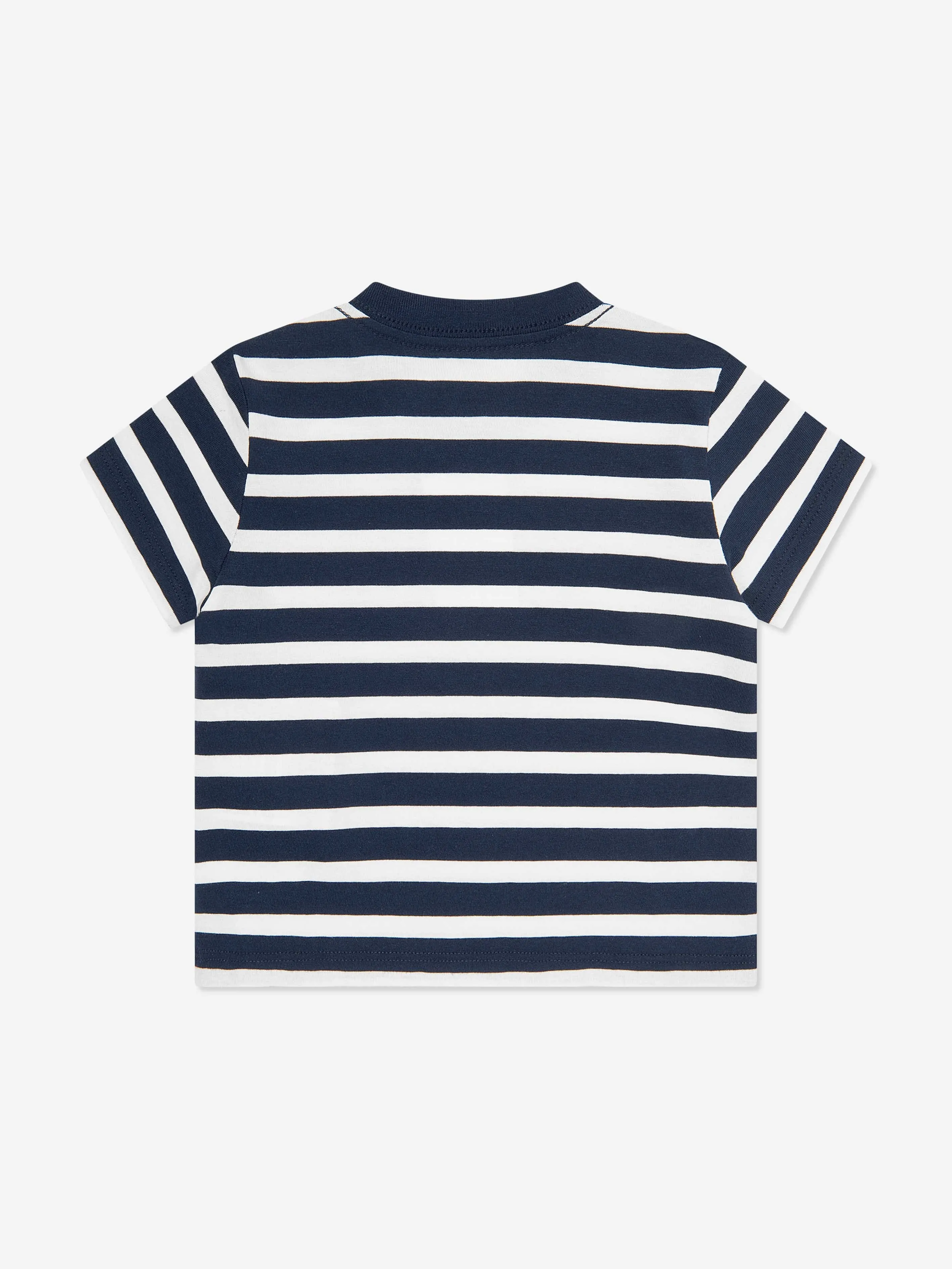 Ralph Lauren Baby Boys Striped Polo T-Shirt in Navy