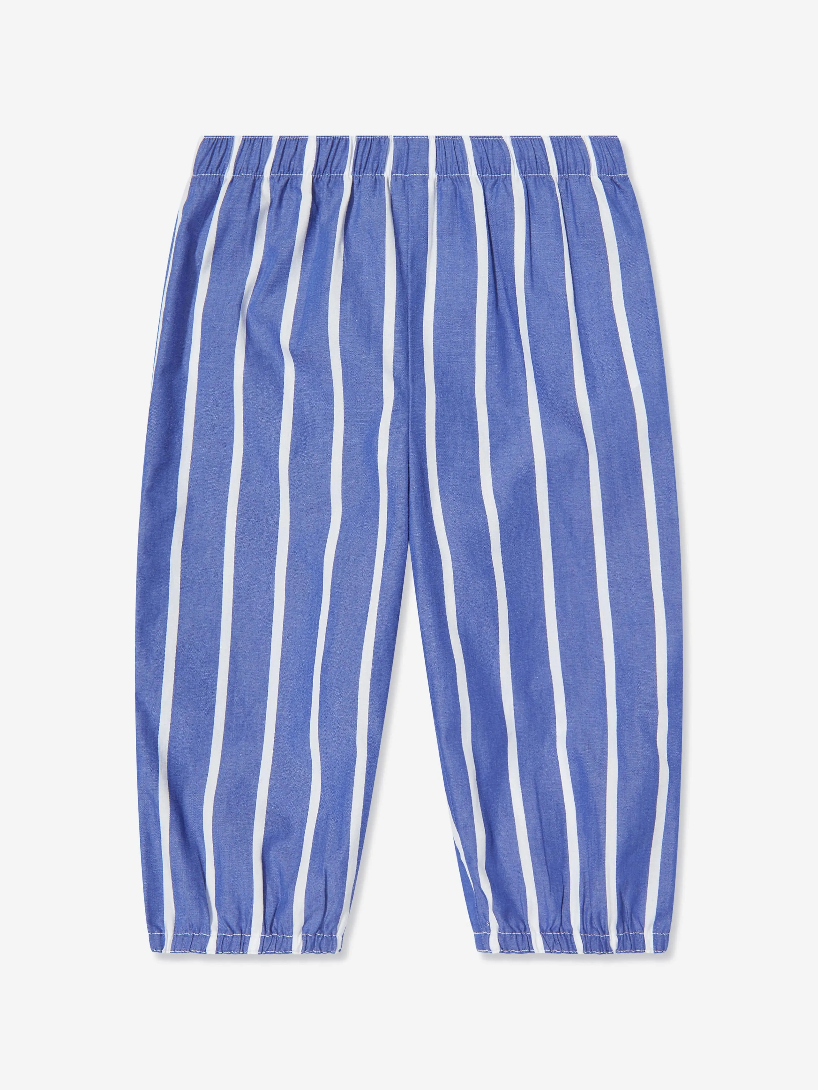 Ralph Lauren Baby Girls Striped Trouser Set in Blue
