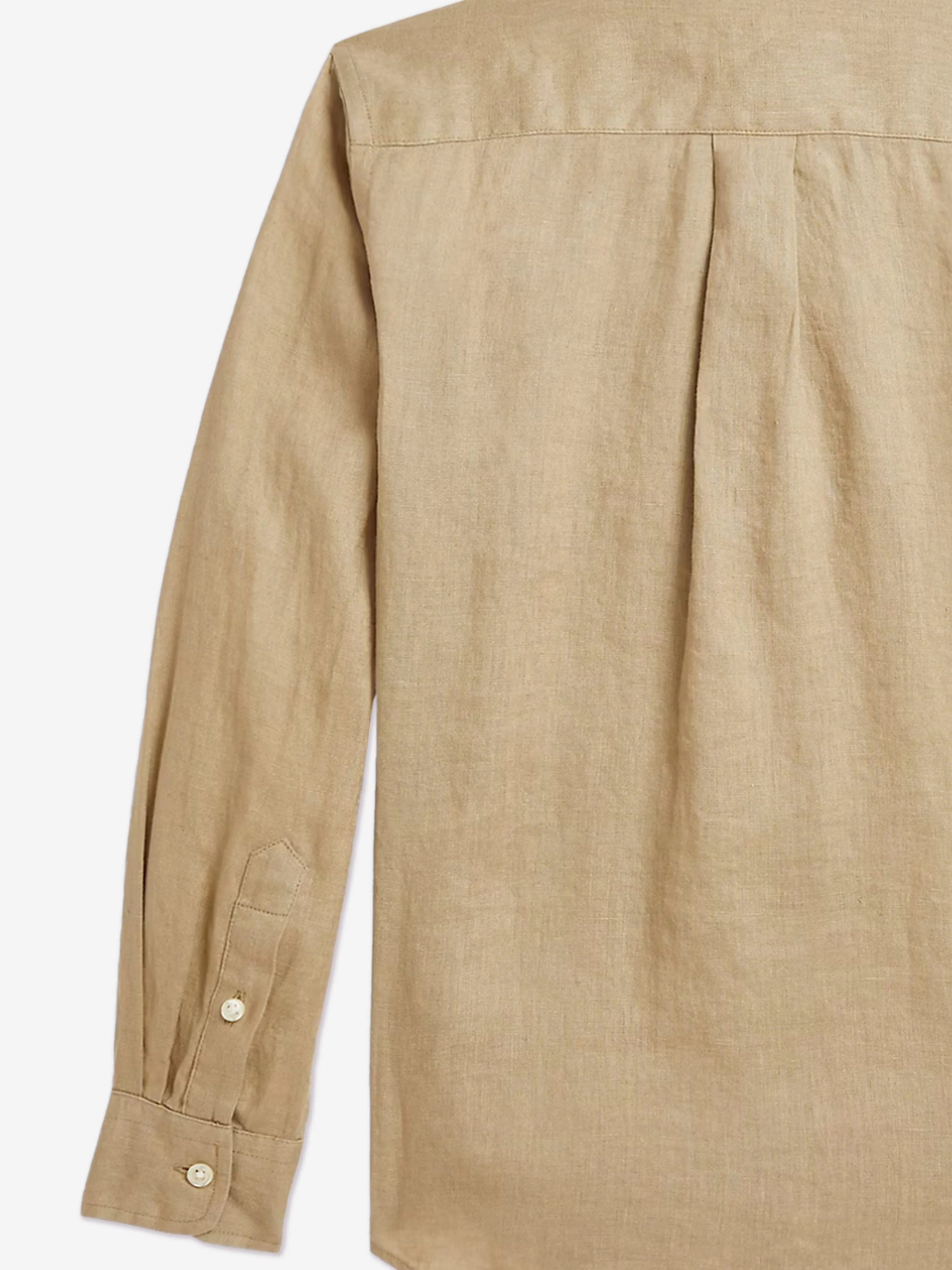 Ralph Lauren Boys Linen Shirt in Brown