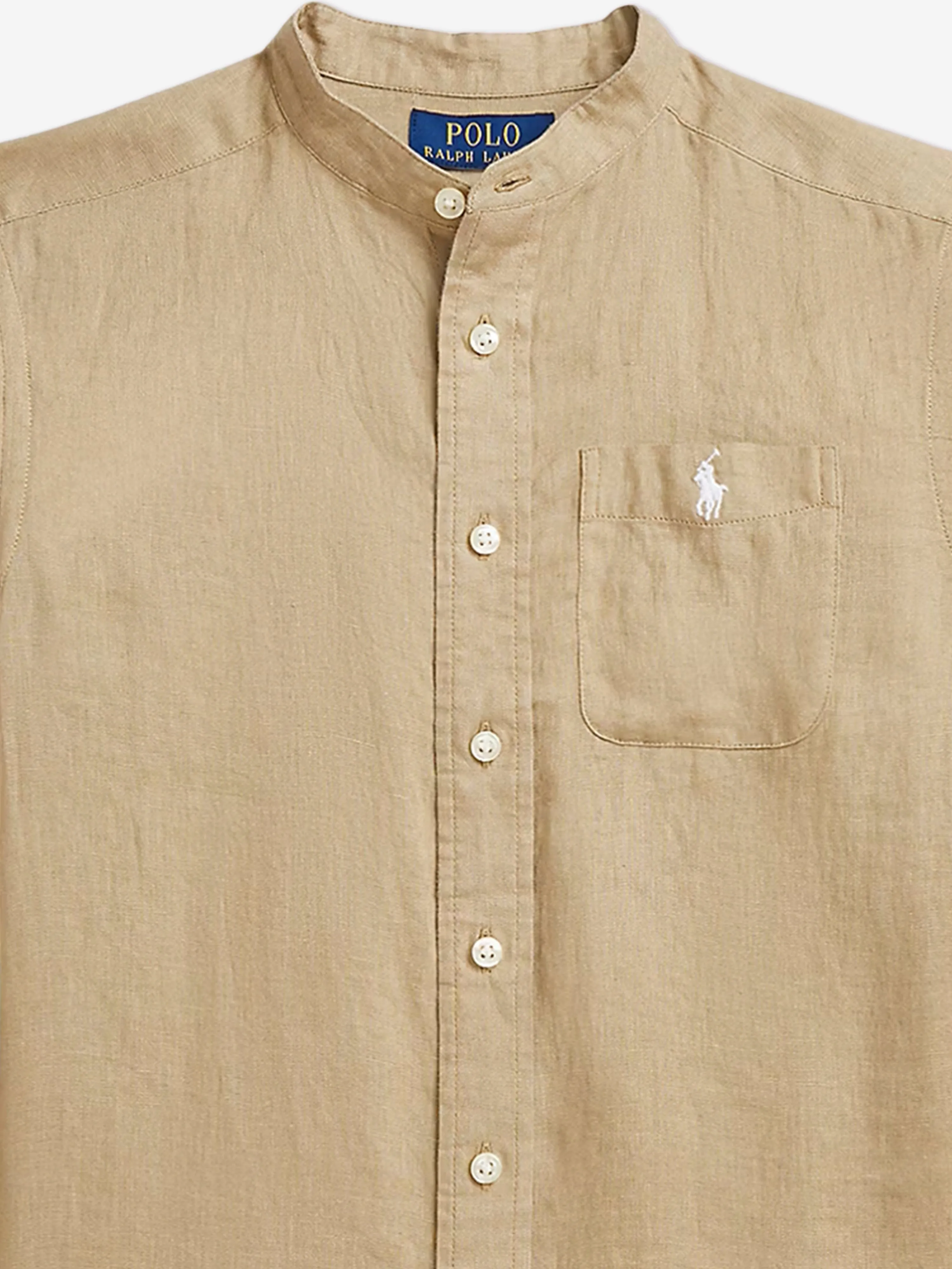 Ralph Lauren Boys Linen Shirt in Brown