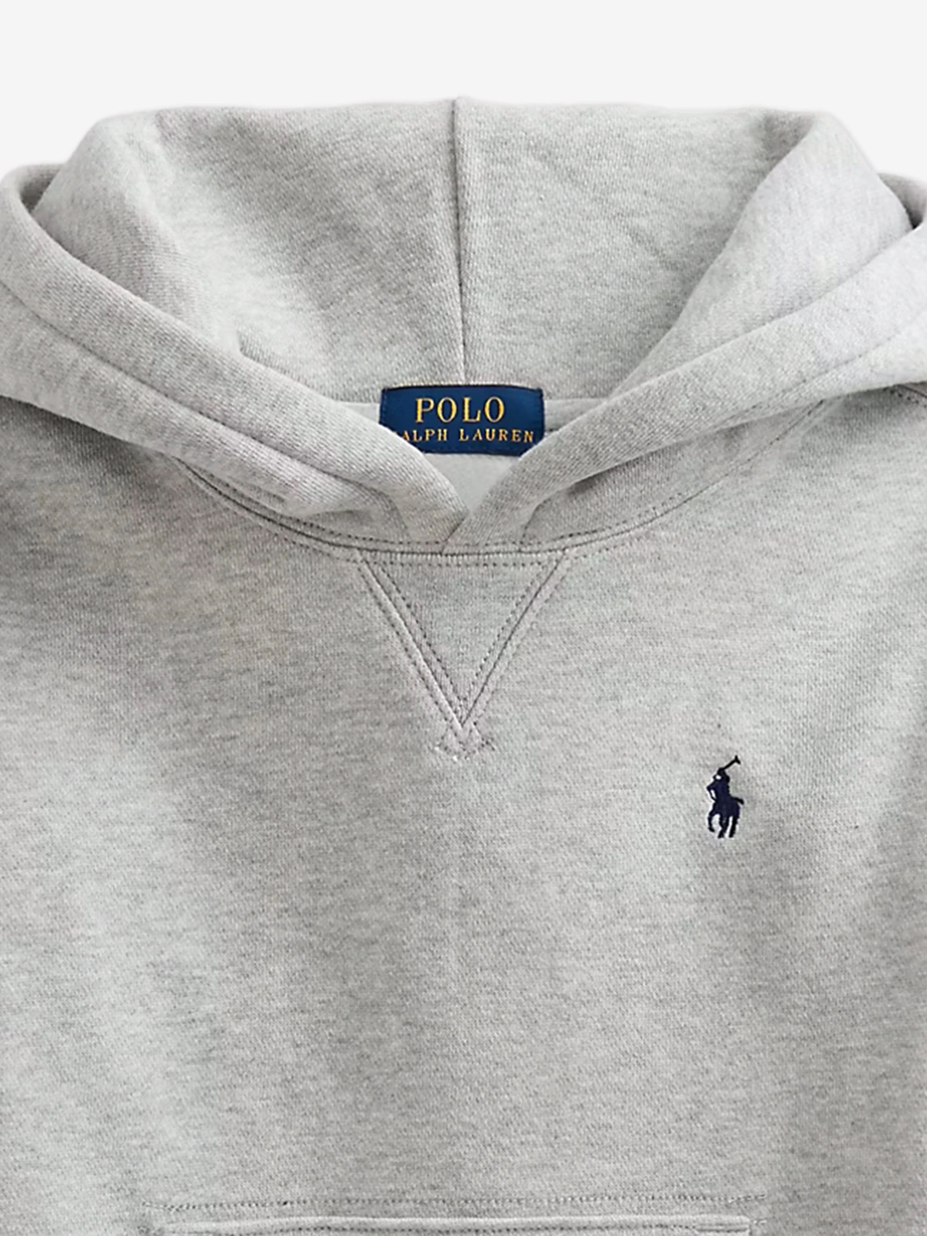 Ralph Lauren Boys Logo Hoodie in Grey