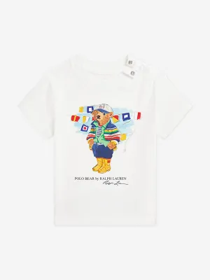 Ralph Lauren Boys Polo Bear T-Shirt in White