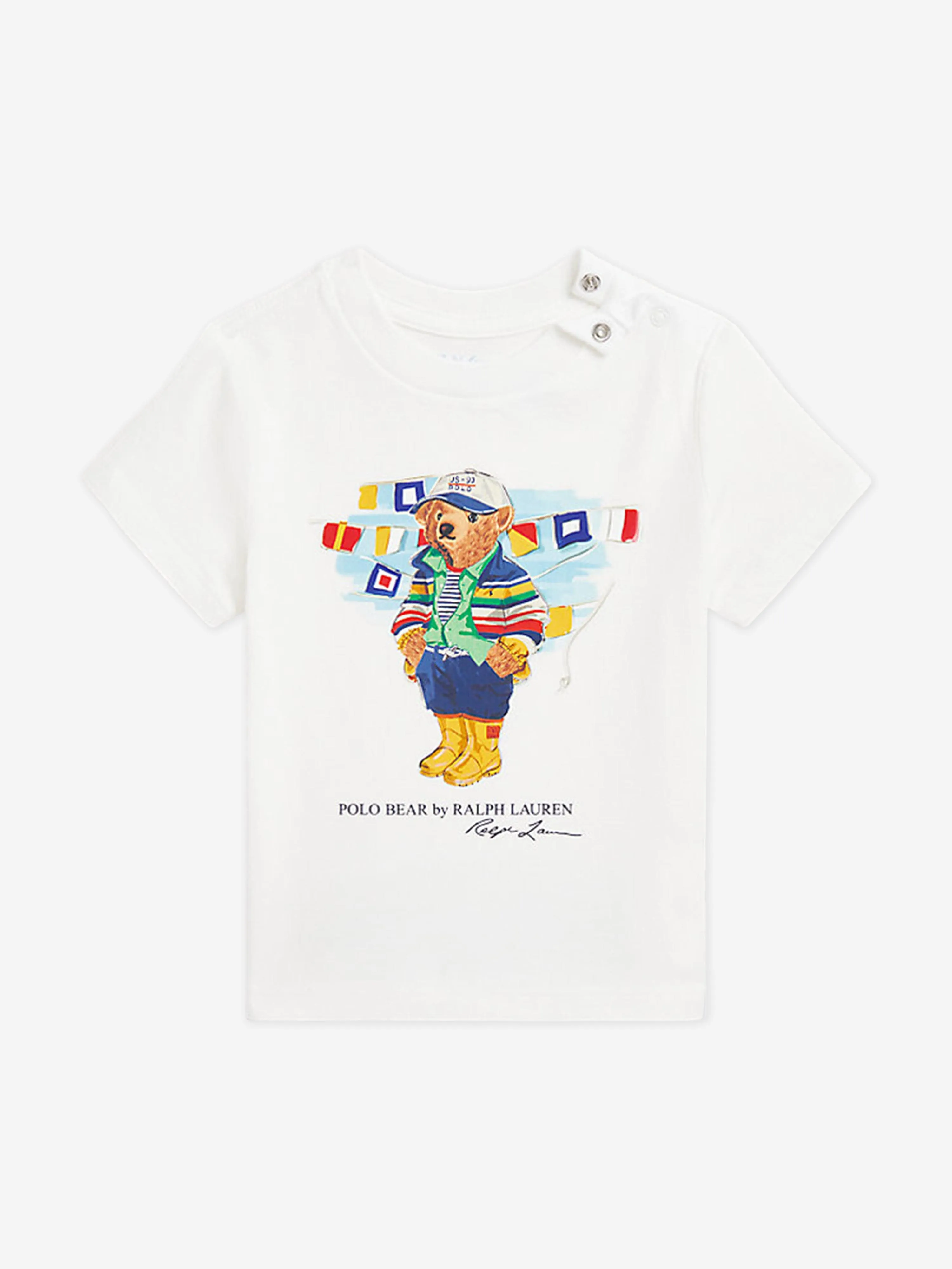 Ralph Lauren Boys Polo Bear T-Shirt in White