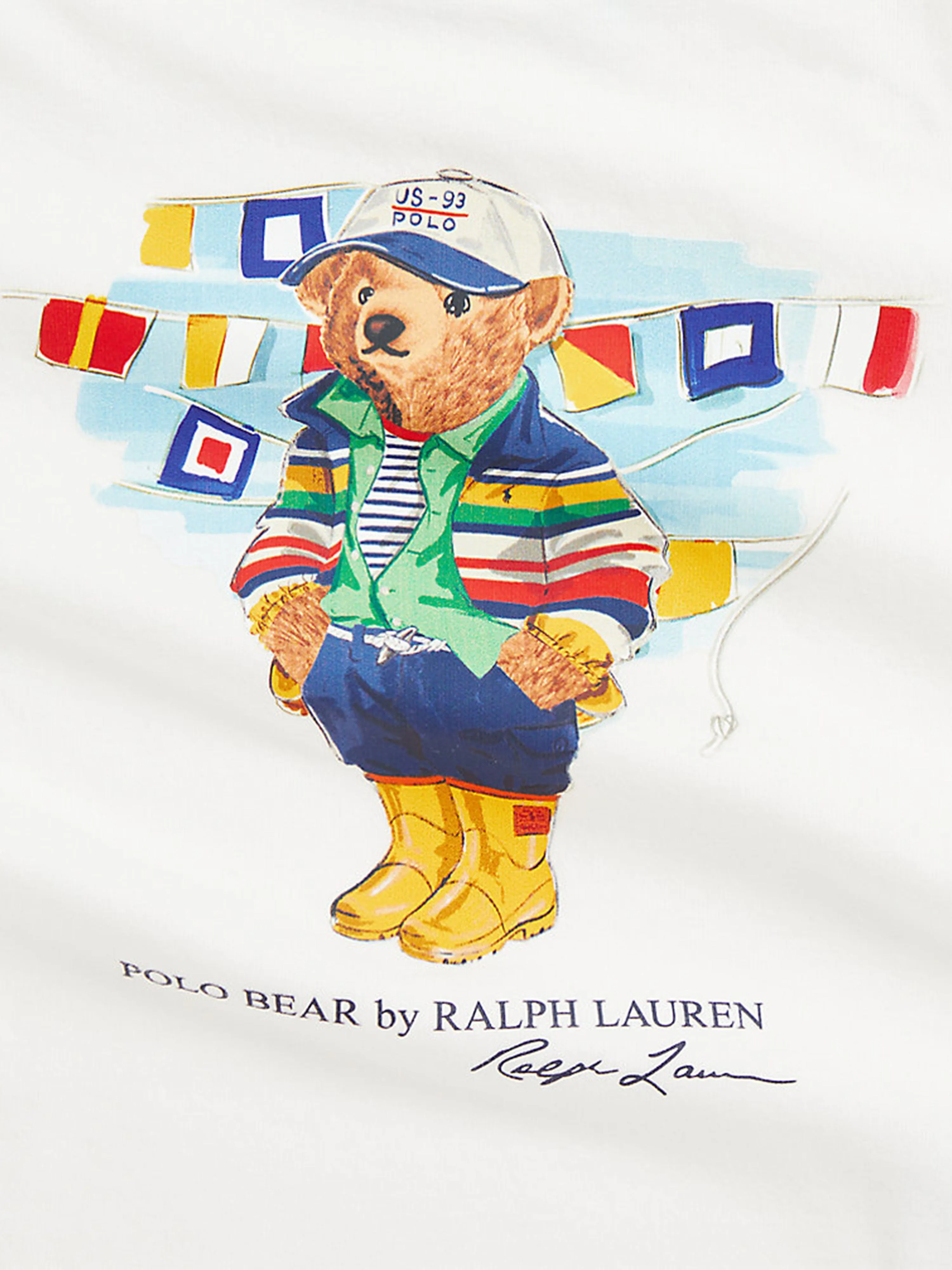 Ralph Lauren Boys Polo Bear T-Shirt in White