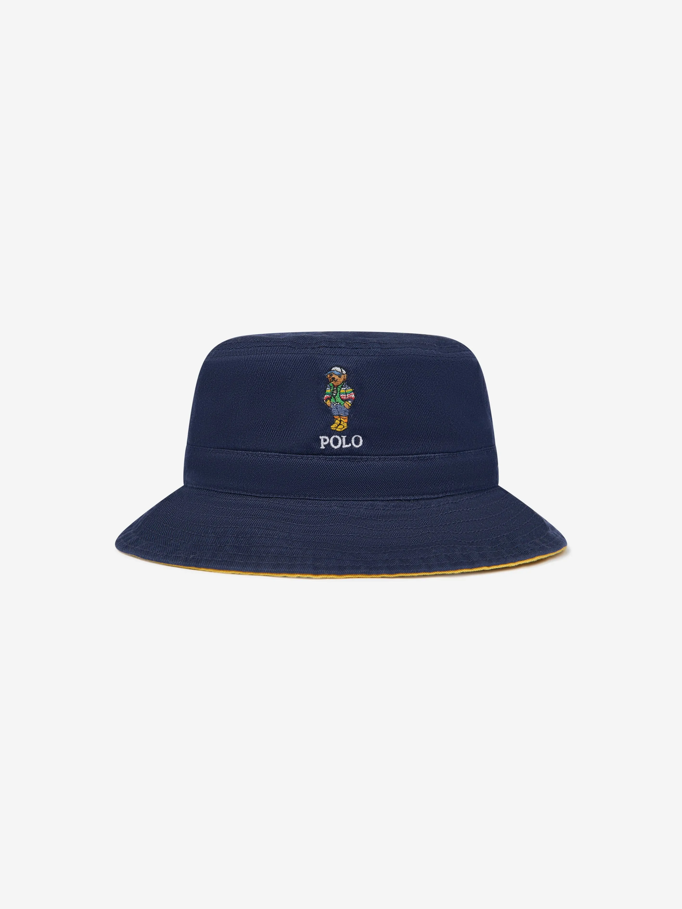 Ralph Lauren Boys Reversible Bucket Hat in Navy