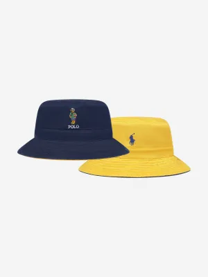 Ralph Lauren Boys Reversible Bucket Hat in Navy