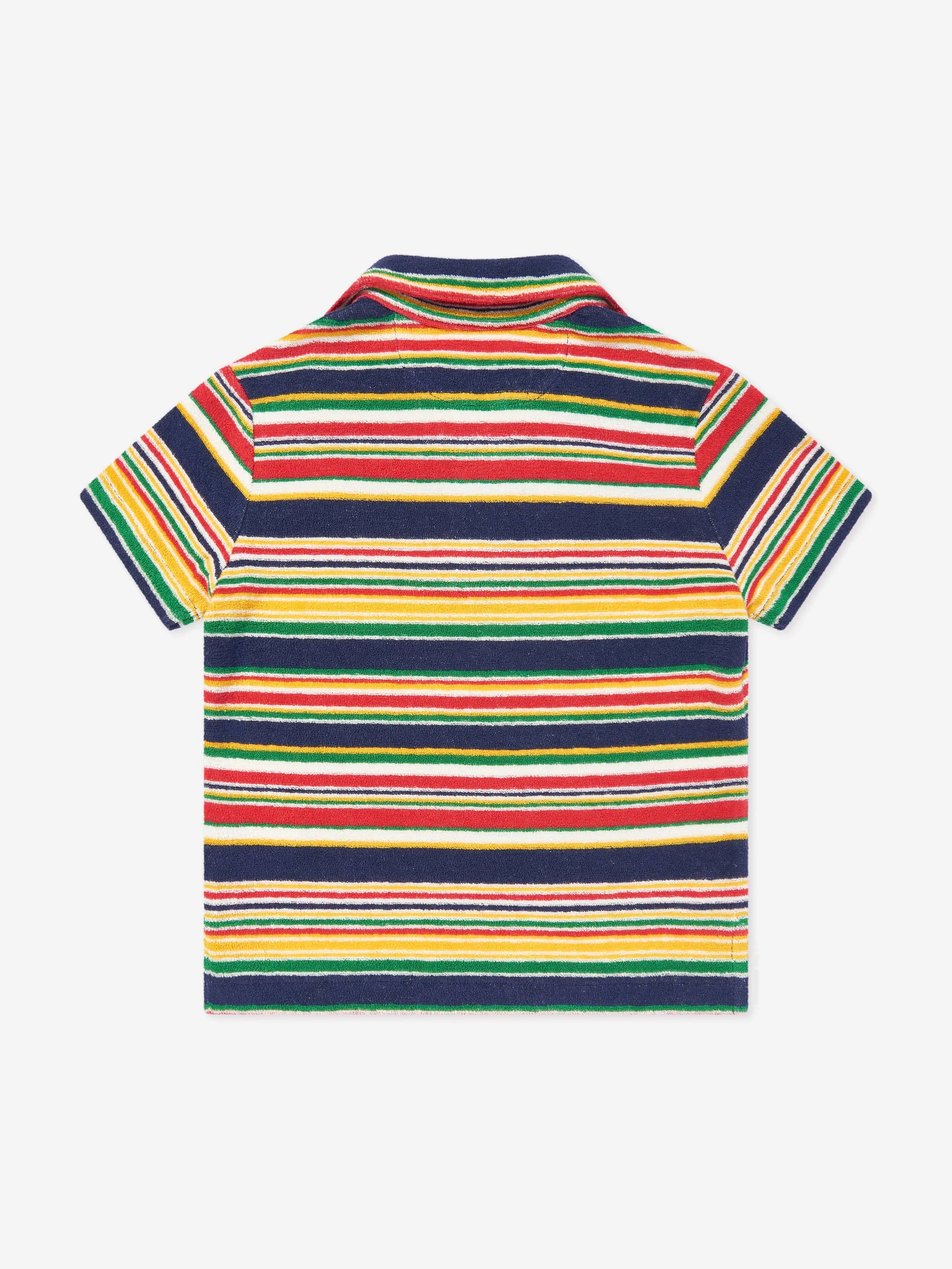 Ralph Lauren Boys Striped Polo Shirt in Yellow