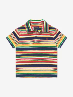 Ralph Lauren Boys Striped Polo Shirt in Yellow
