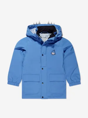 Roarsome Boys Reef The Shark Waterproof Coat in Blue