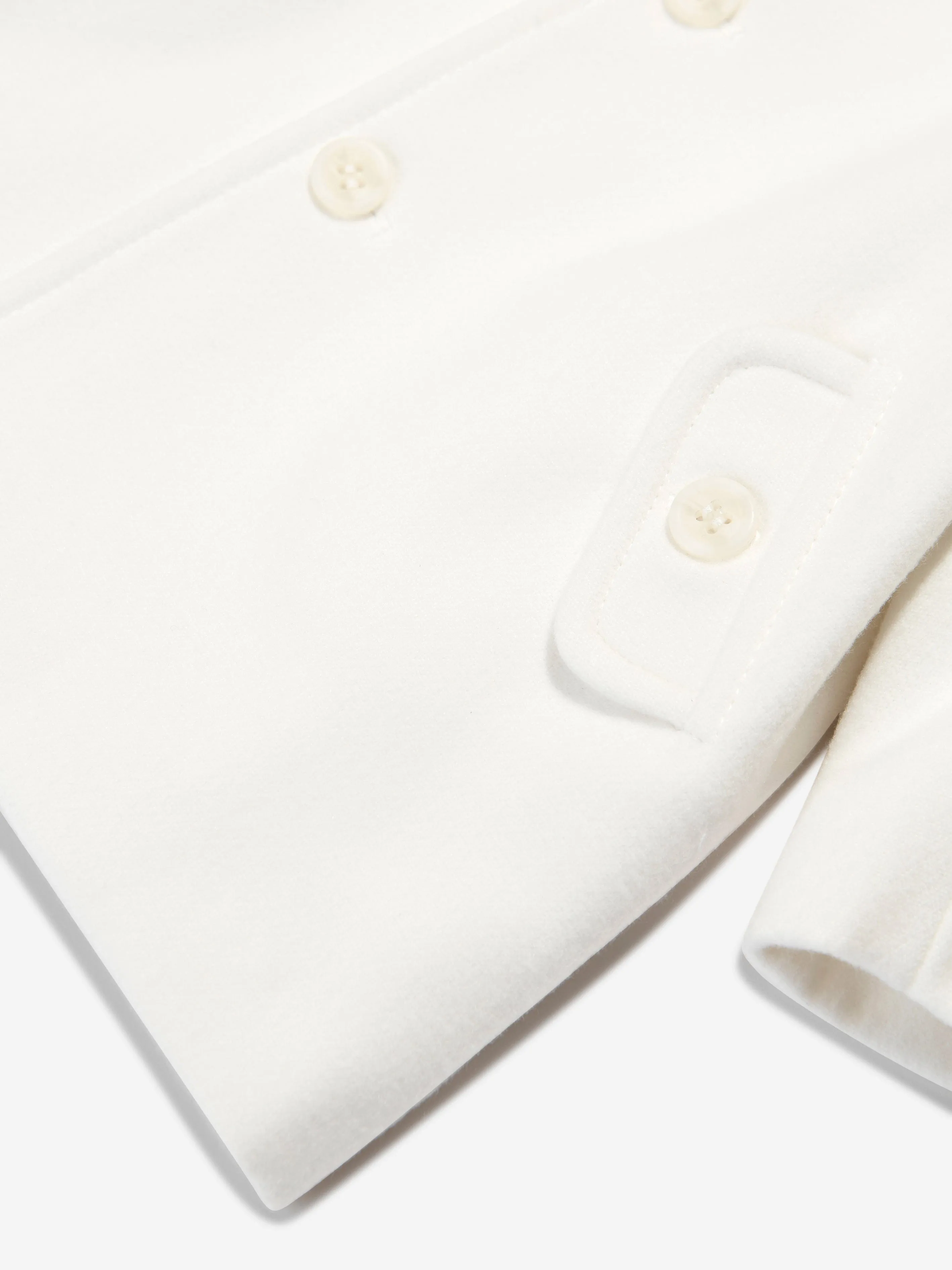 Sarah Louise Boys Hooded Coat in Ivory