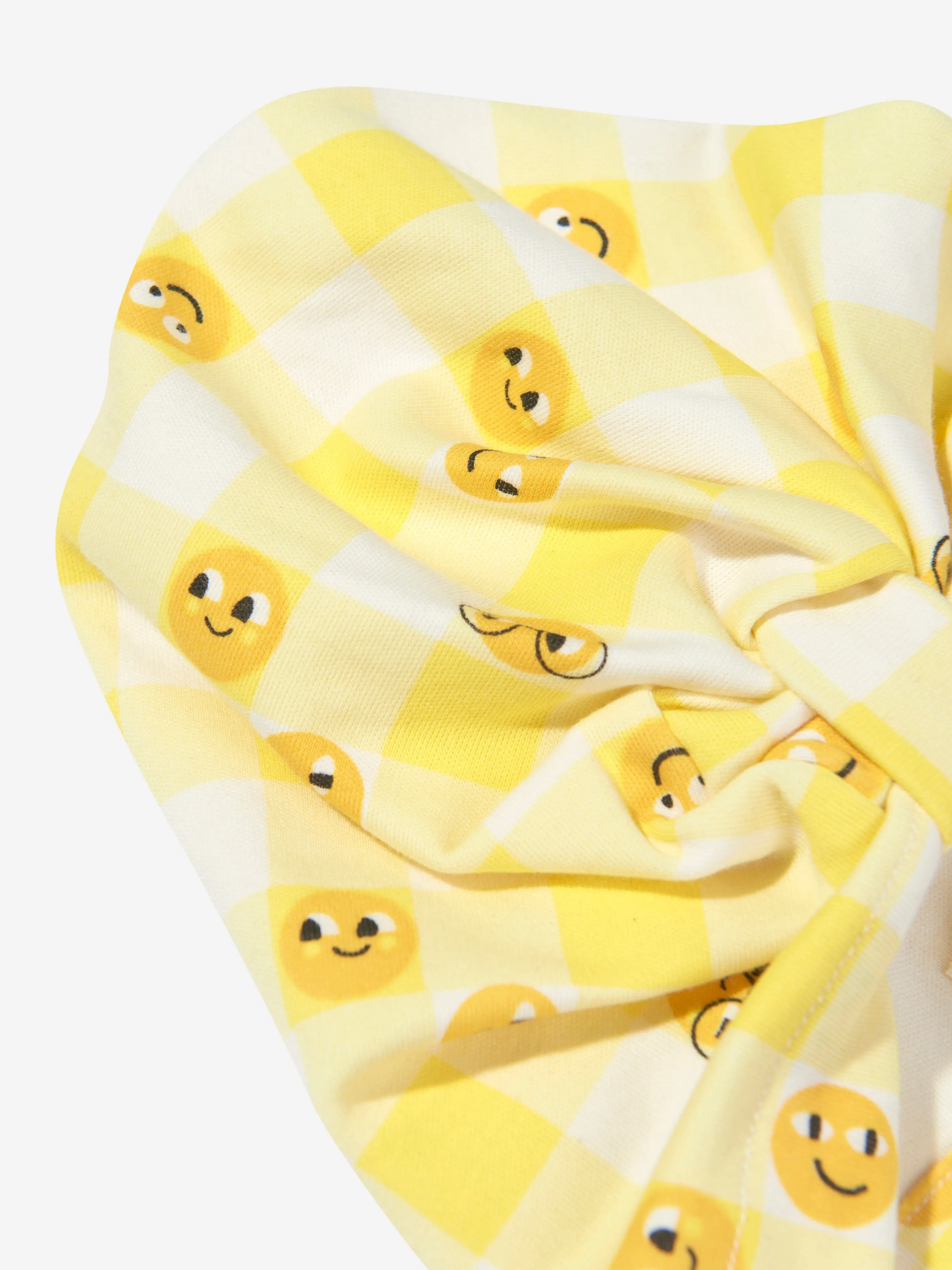 The Bonnie Mob Baby Girls Tiddlywink Turban Hat in Yellow