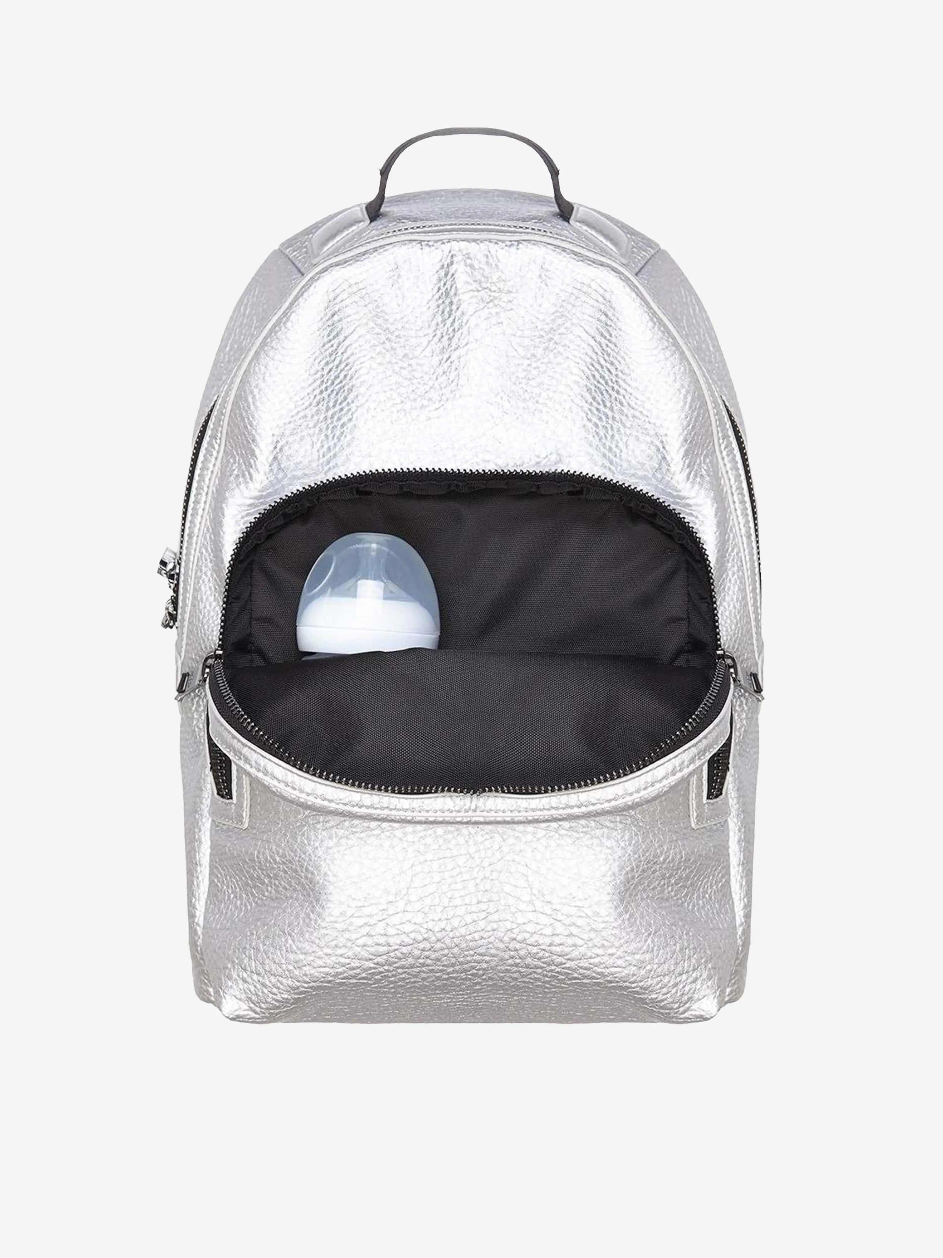 Tiba   Marl Baby Elwood Changing Backpack in Silver (42cm)