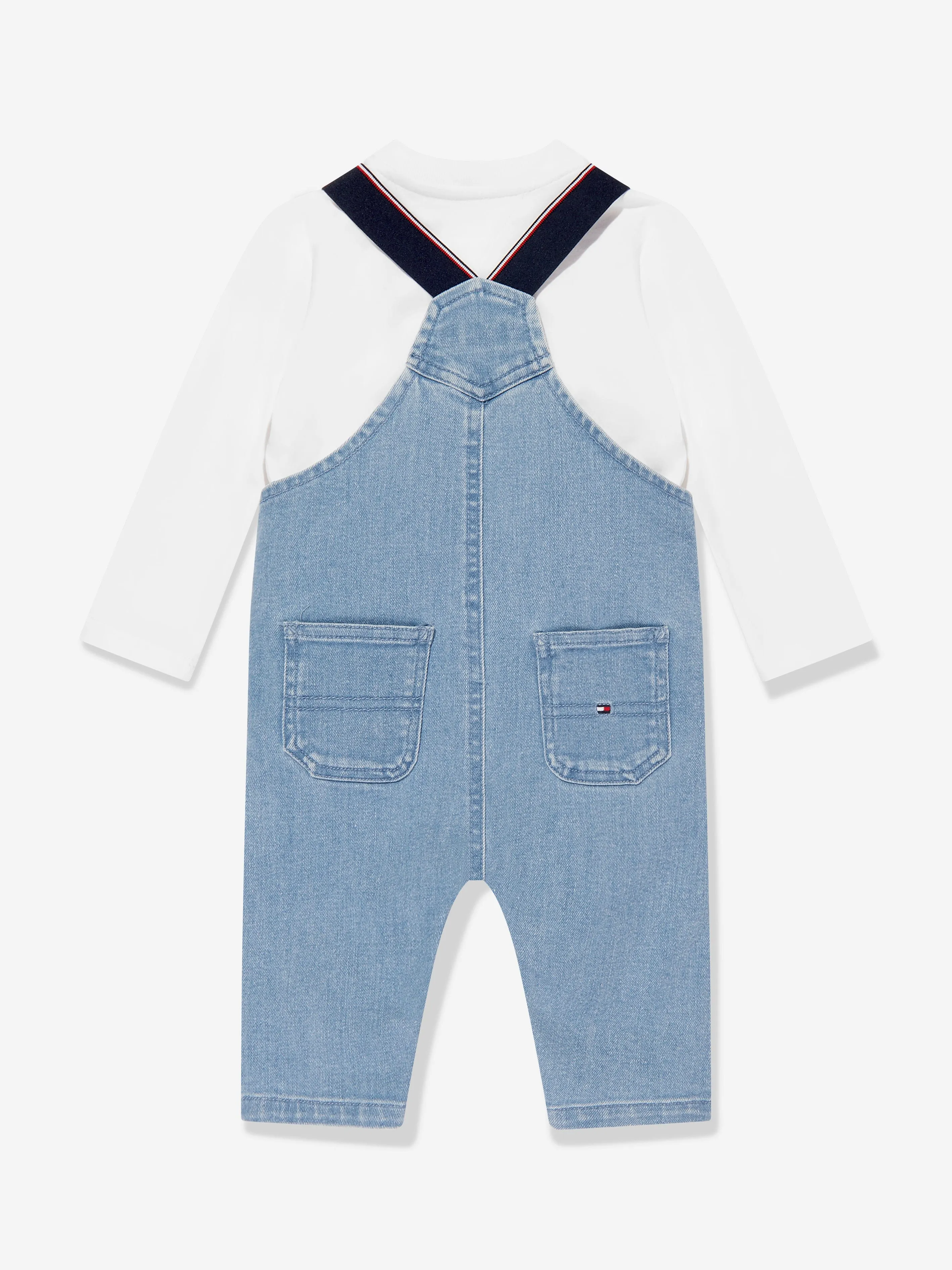 Tommy Hilfiger Baby Boys Denim Dungaree Set in Blue
