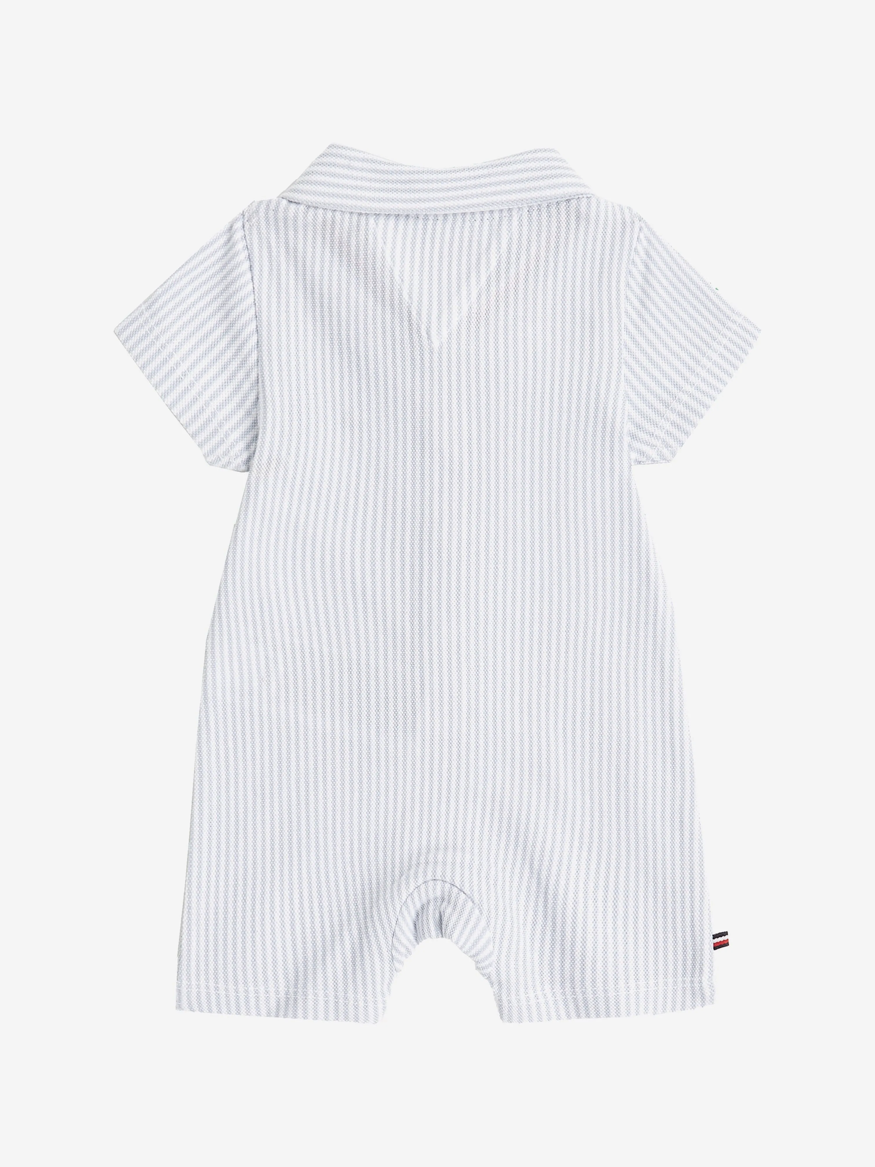 Tommy Hilfiger Baby Boys Striped Romper in Blue
