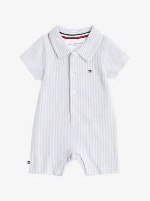 Tommy Hilfiger Baby Boys Striped Romper in Blue