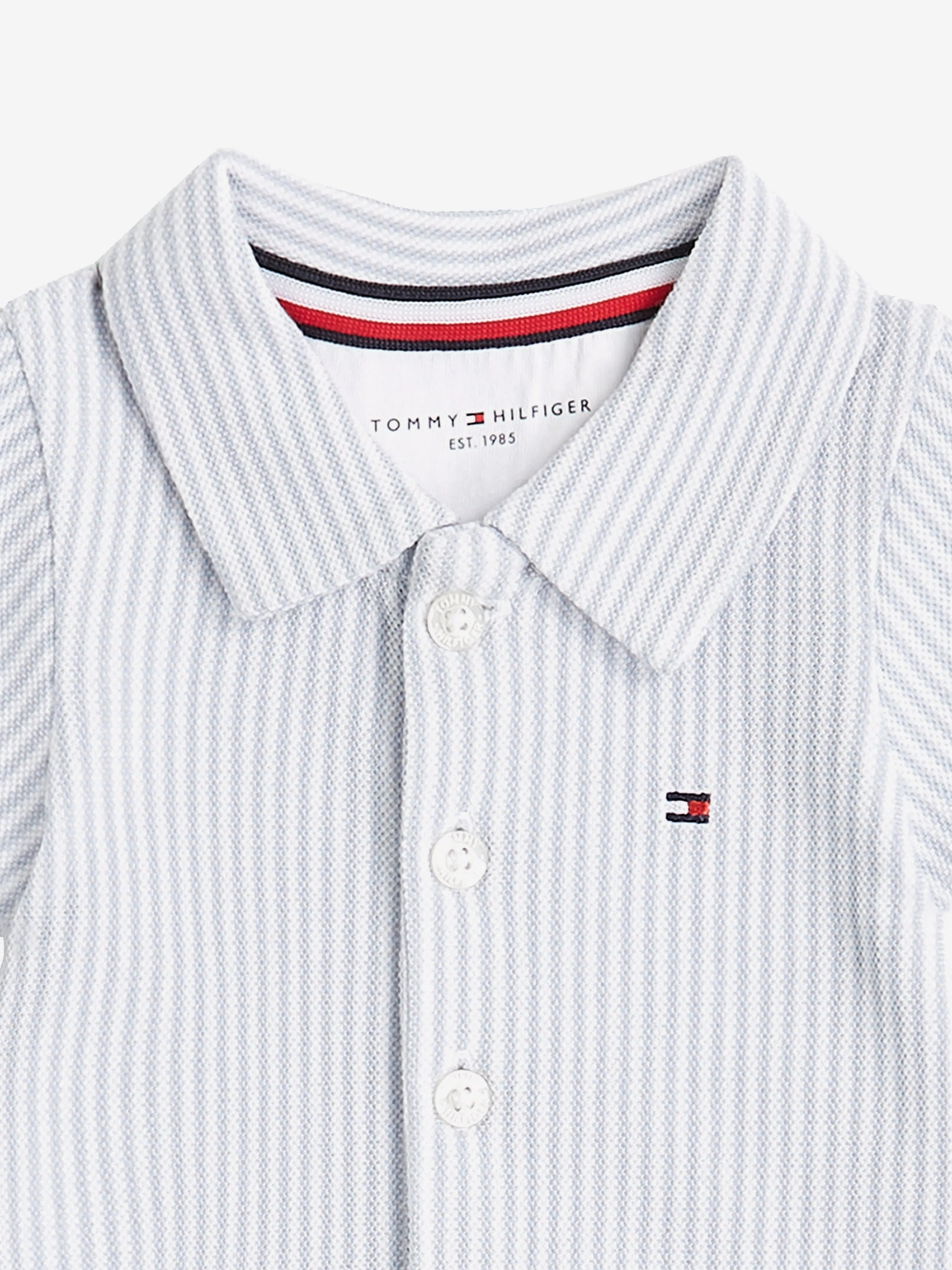 Tommy Hilfiger Baby Boys Striped Romper in Blue