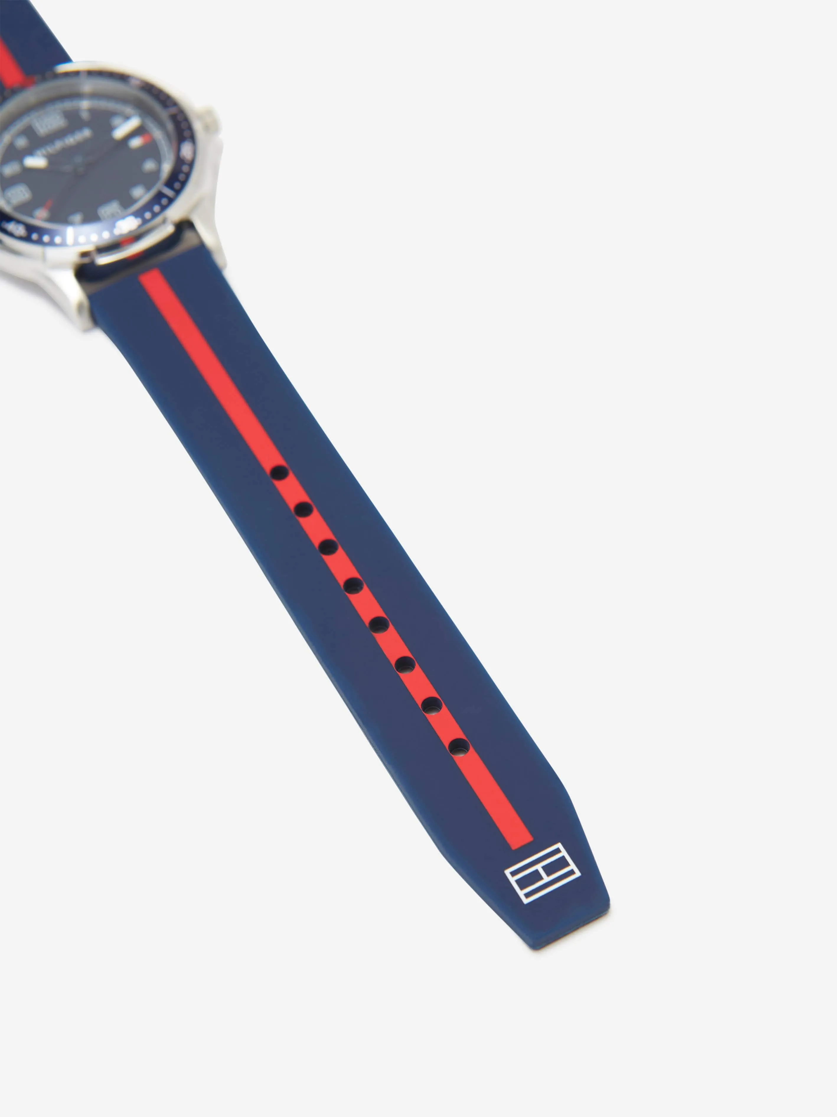 Tommy Hilfiger Boys Logo Strap Watch in Navy (34mm)