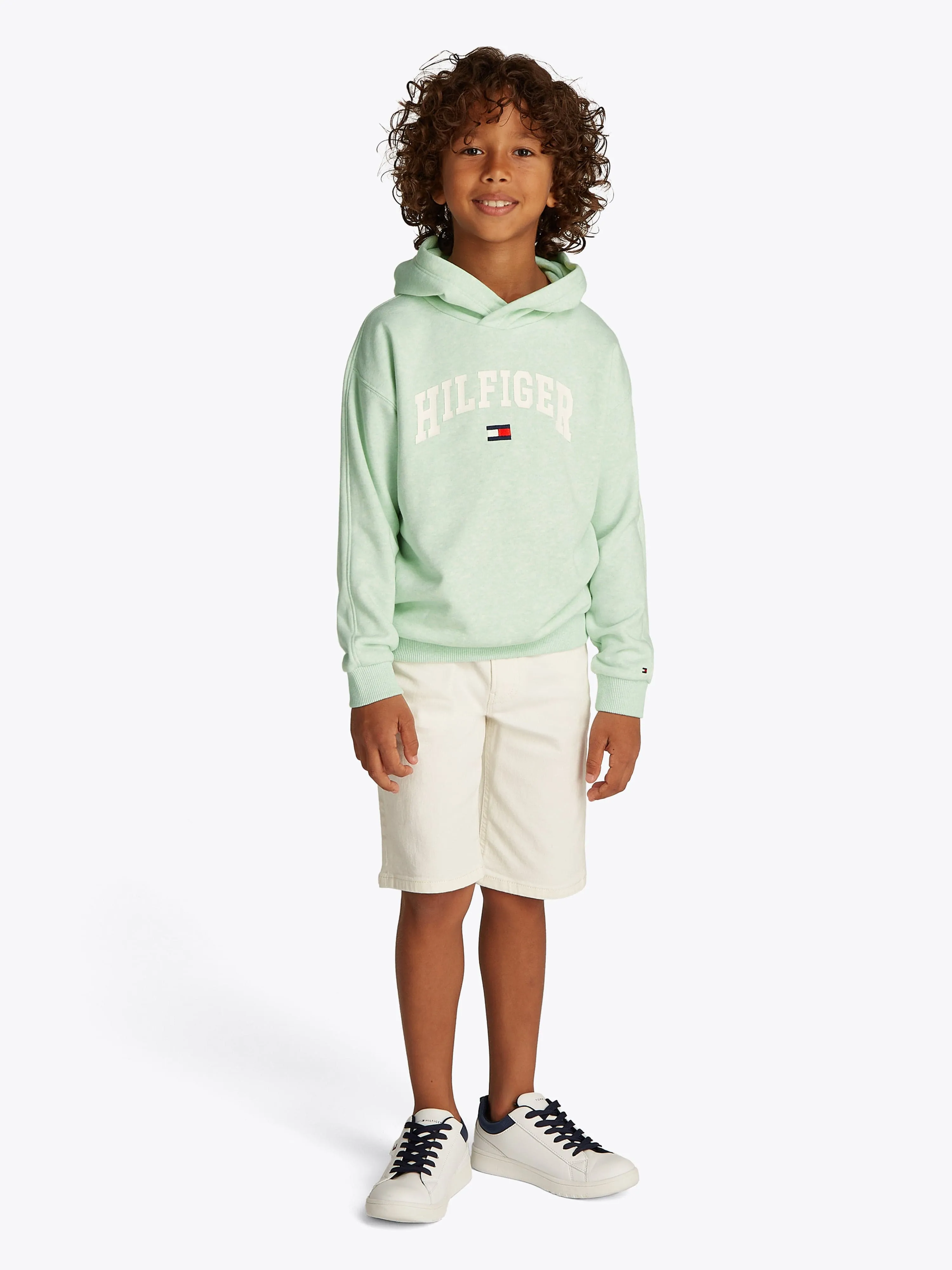 Tommy Hilfiger Boys Varsity Hoodie in Green