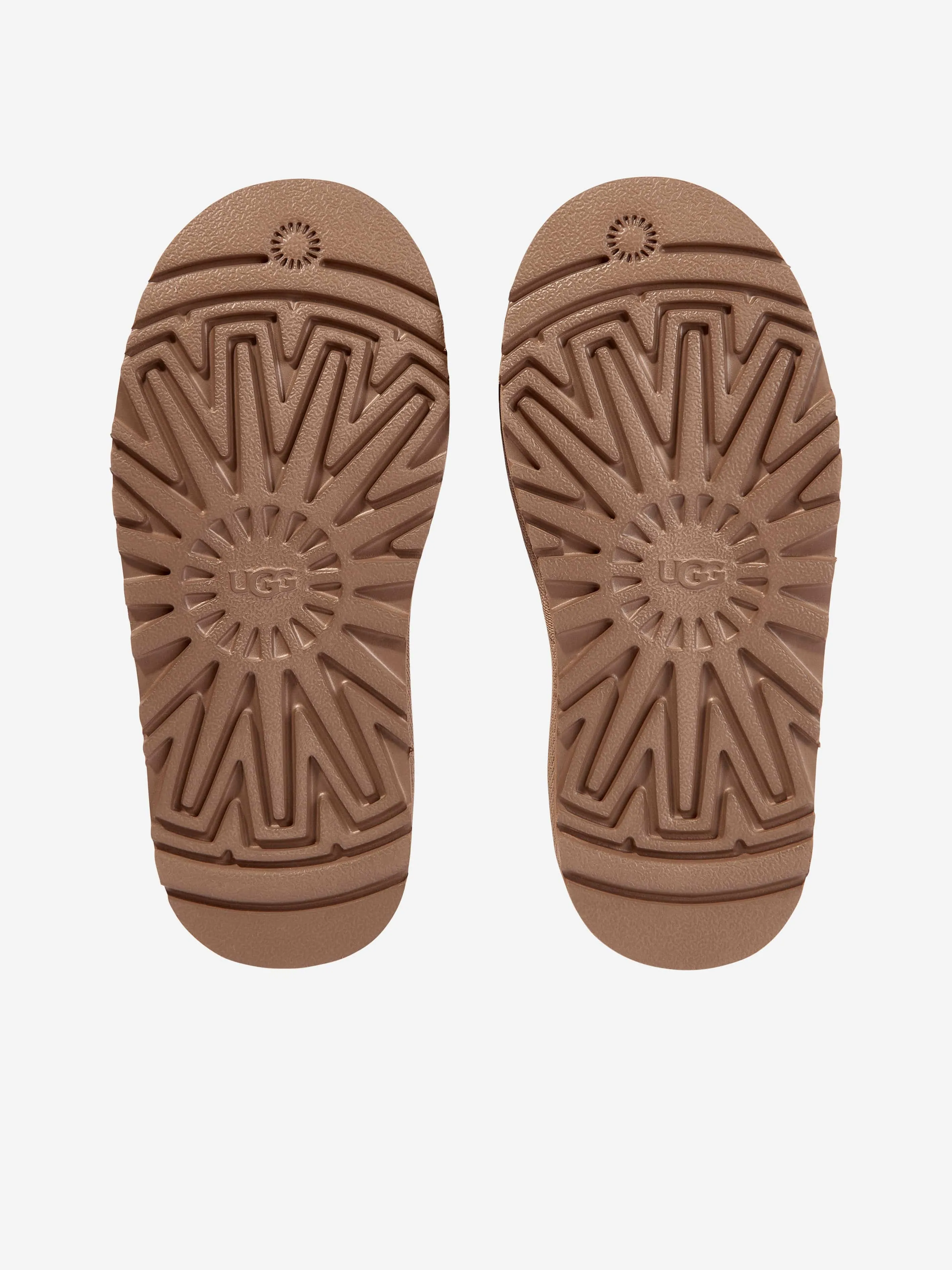 UGG Girls Classic Ultra Mini Platform Boots in Beige