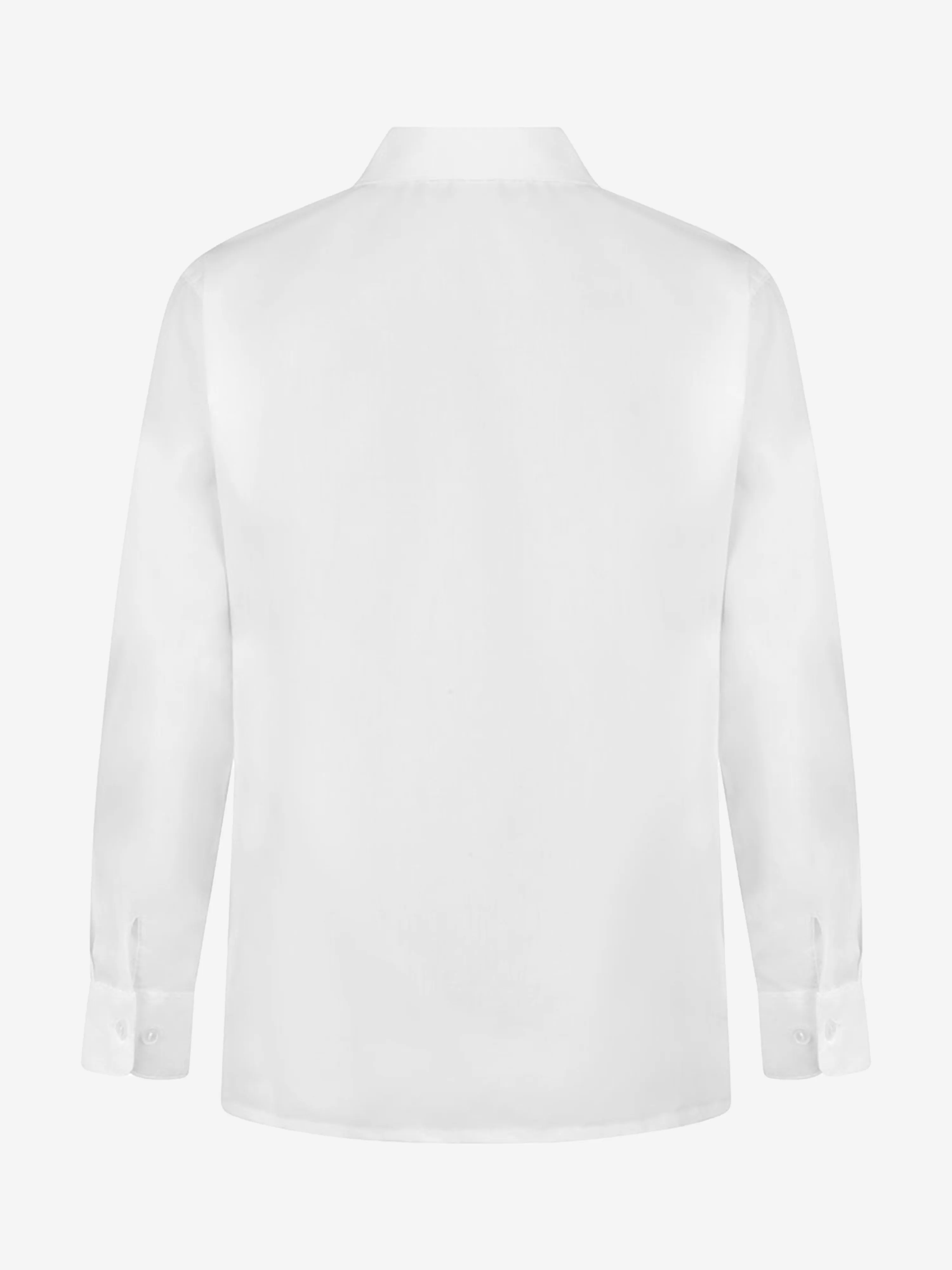 Zeco Girls School Long Sleeve Revere Collar Blouse Twin Pack in White